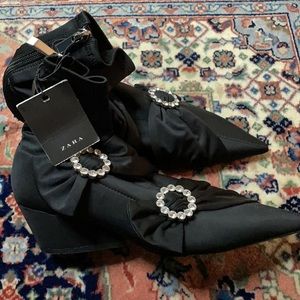 Zara Black Booties
